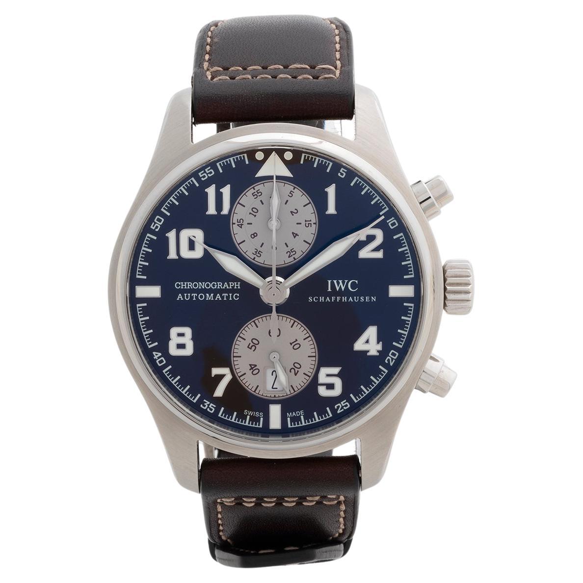 IWC Pilot Chronograph, Edition Saint Antoine D'Exupery Wristwatch IW387806. B&P For Sale