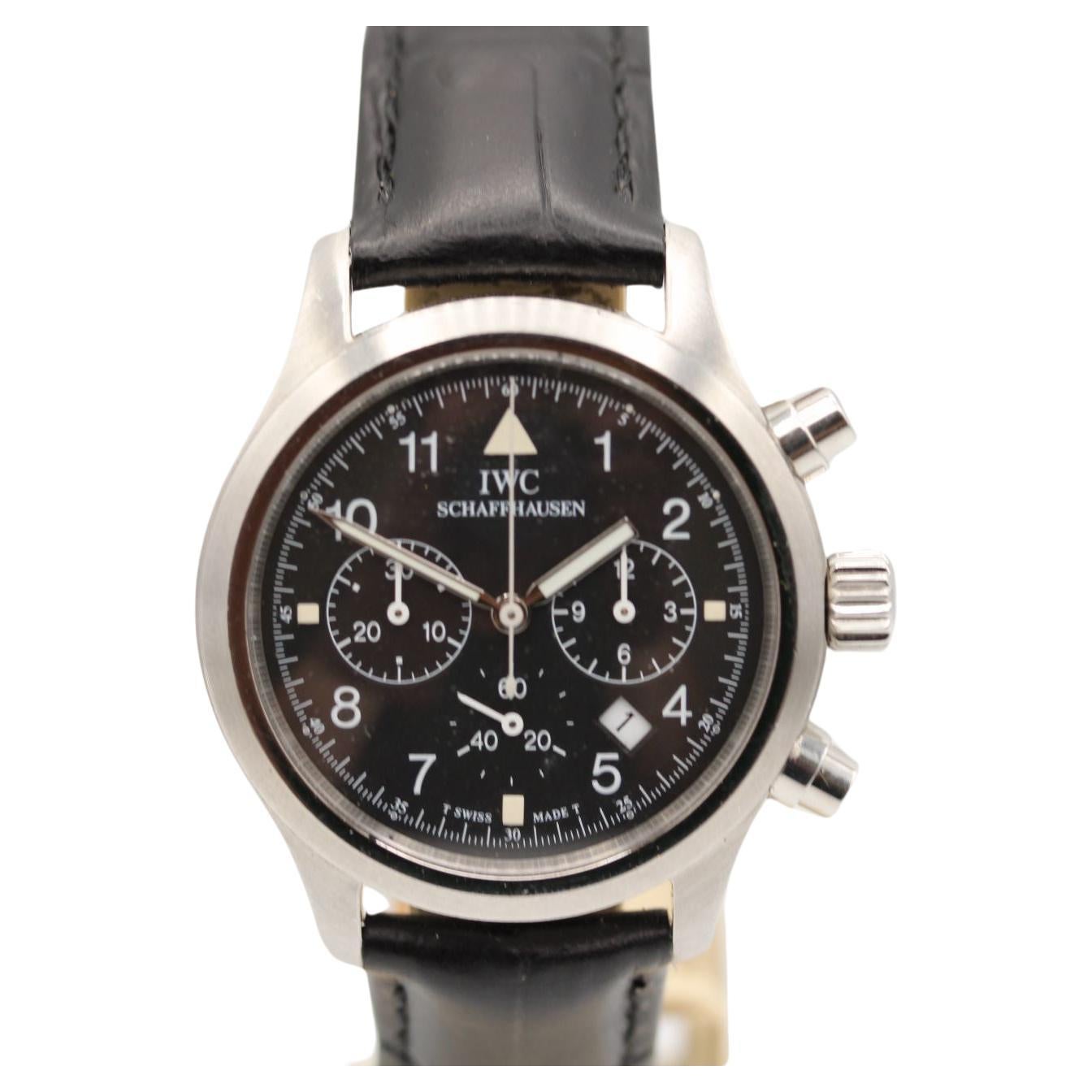  IWC Pilot Chronograph IW3741 Box and Papers 1997  For Sale