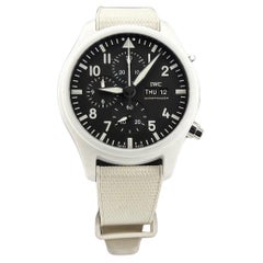 IWC Pilot Chronograph Top Gun Lake Tahoe IW389105 White Ceramic Box Paper