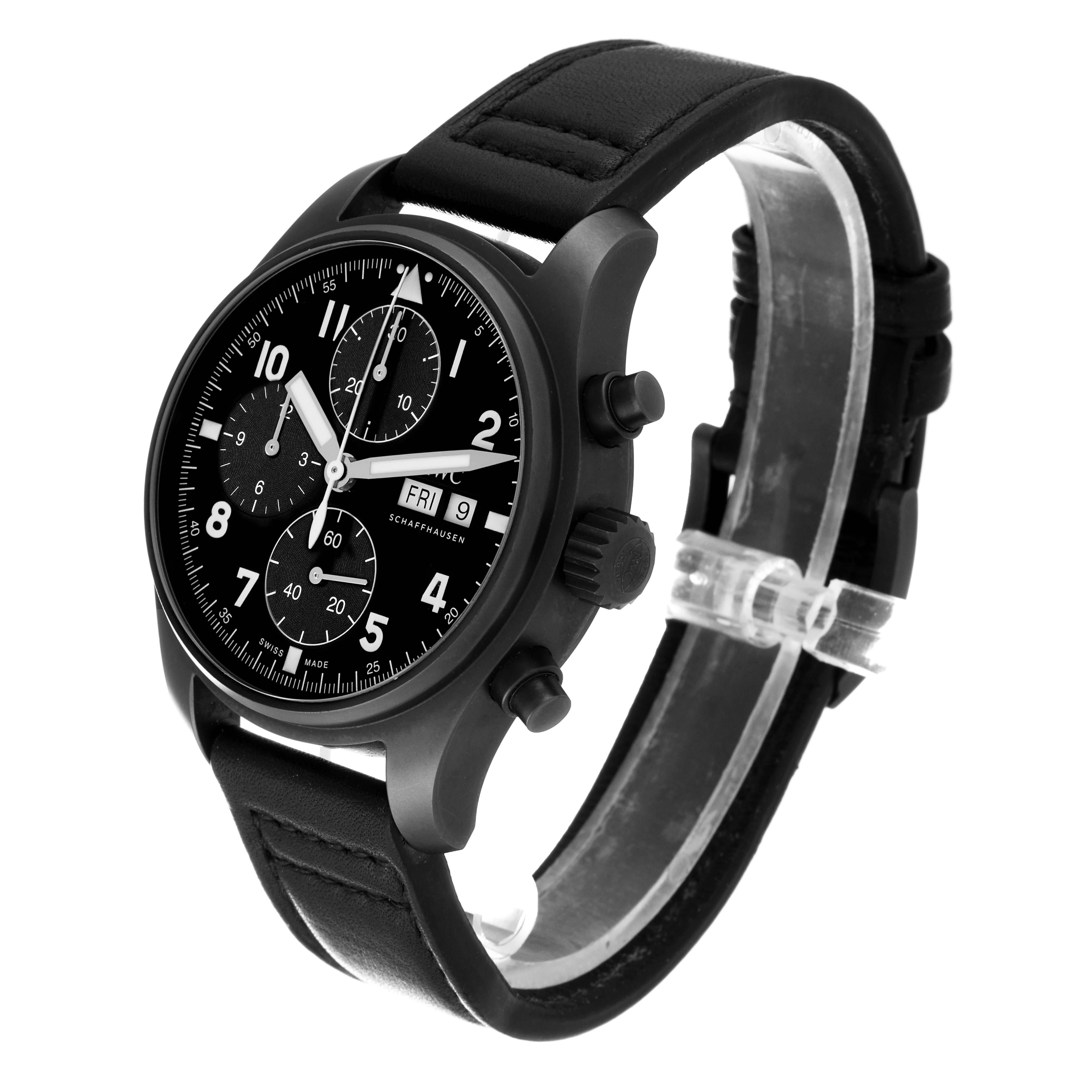 IWC Pilot Chronograph Tribute to 3705 Limited Edition Ceratanium Mens Watch 1