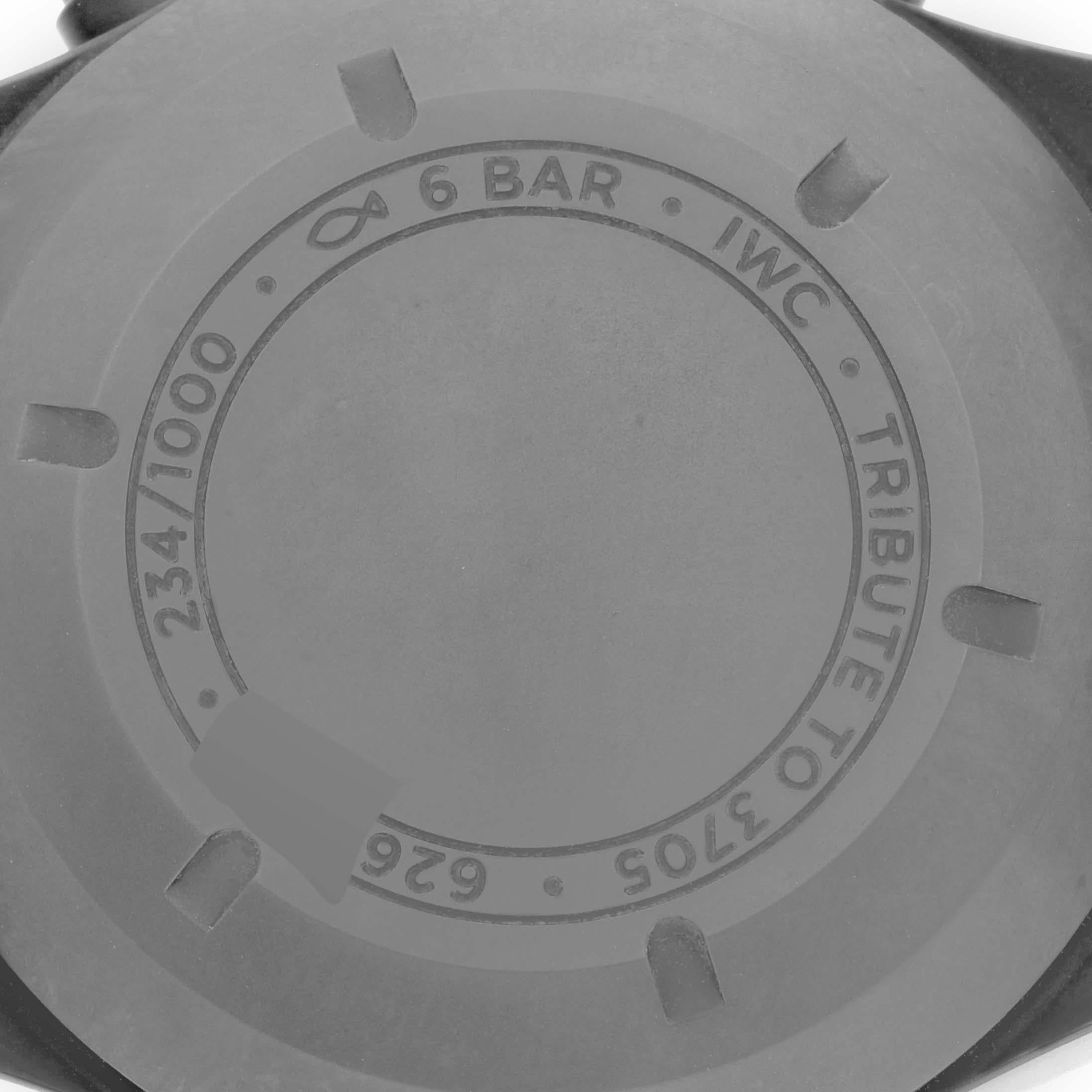 IWC Pilot Chronograph Tribute to 3705 Limited Edition Ceratanium Mens Watch 3