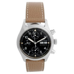 IWC Pilot Flieger Chronograph Tag Datum Automatikuhr