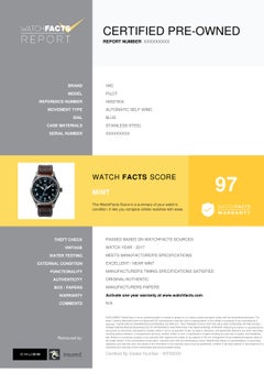 IWC Pilot IW327004, Certified and Warranty