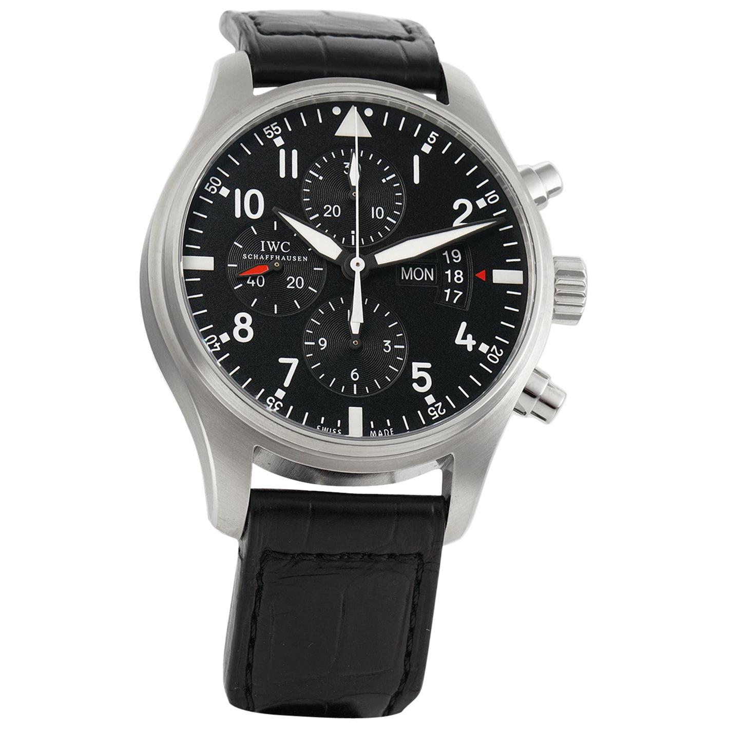 IWC Pilot IW377701, Black Dial, Certified and Warranty
