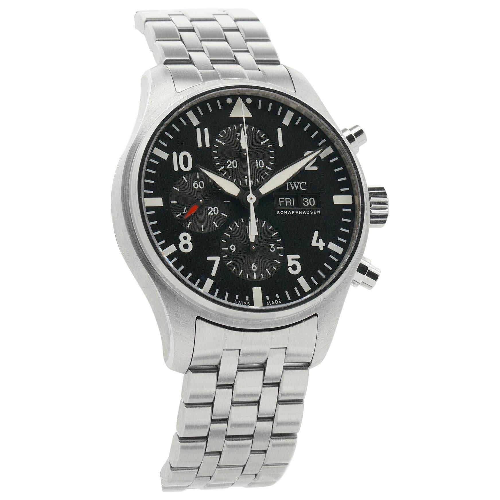 IWC Pilot IW377710, Black Dial, Certified and Warranty