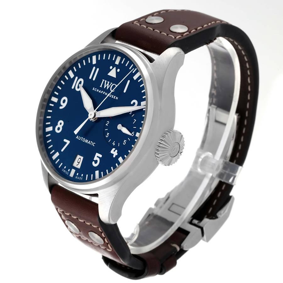 IWC Pilot Le Petit Prince Big Pilots Stahl-Herrenuhr IW501002 mit blauem Zifferblatt 1