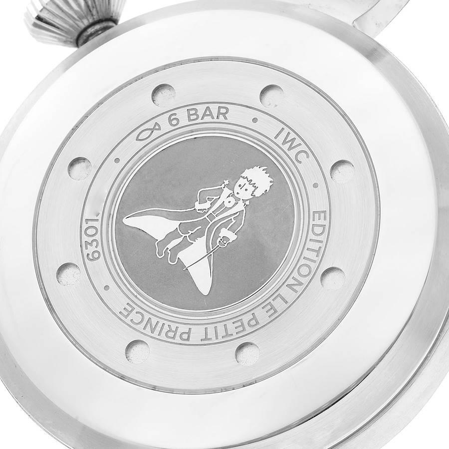 IWC Pilot Le Petit Prince Big Pilots Stahl-Herrenuhr IW501002 mit blauem Zifferblatt 3