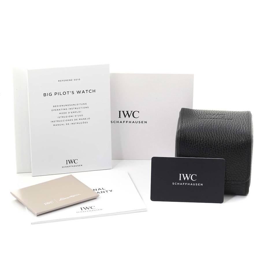 IWC Pilot Le Petit Prince Big Pilots Stahl-Herrenuhr IW501002 mit blauem Zifferblatt 6