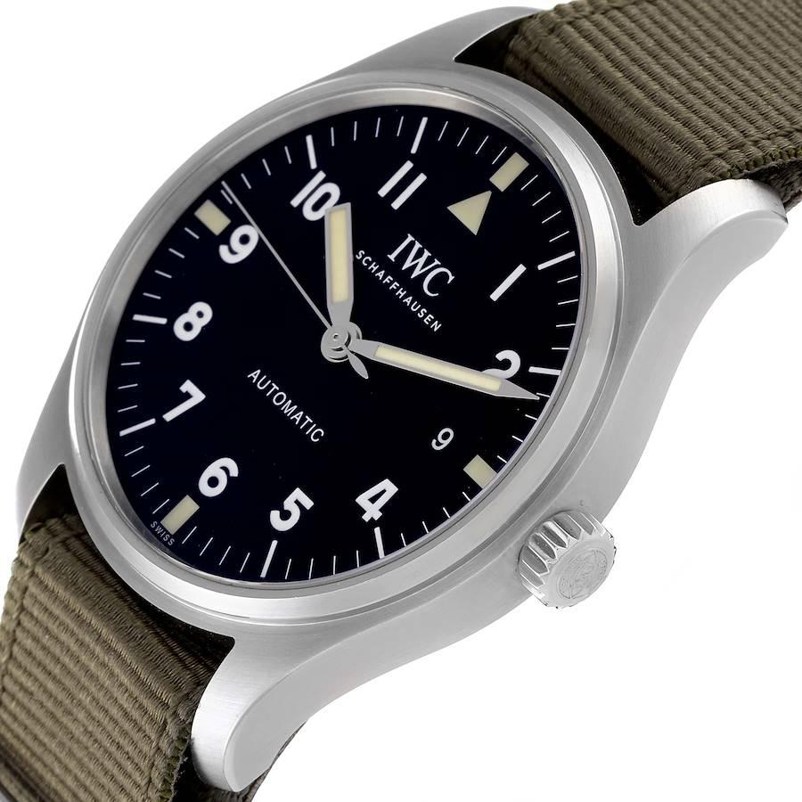 IWC Pilot Mark XVIII Black Dial Automatic Mens Watch IW327007 Box Card 1