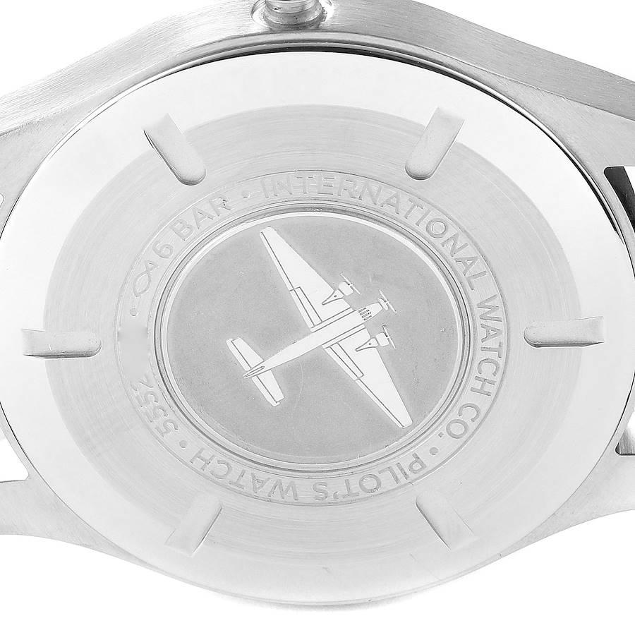 IWC Pilot Mark XVIII Stahl-Herrenuhr mit schwarzem Zifferblatt IW327001 im Angebot 3