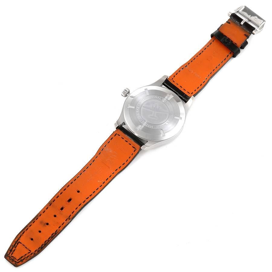IWC Pilot Mark XVIII Stahl-Herrenuhr mit schwarzem Zifferblatt IW327001 im Angebot 5