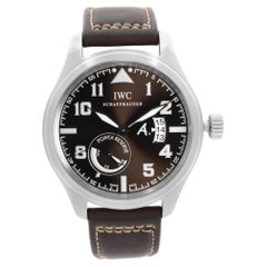 Used IWC Pilot Saint Exupery Steel Brown Dial Automatic Mens Watch IW320104