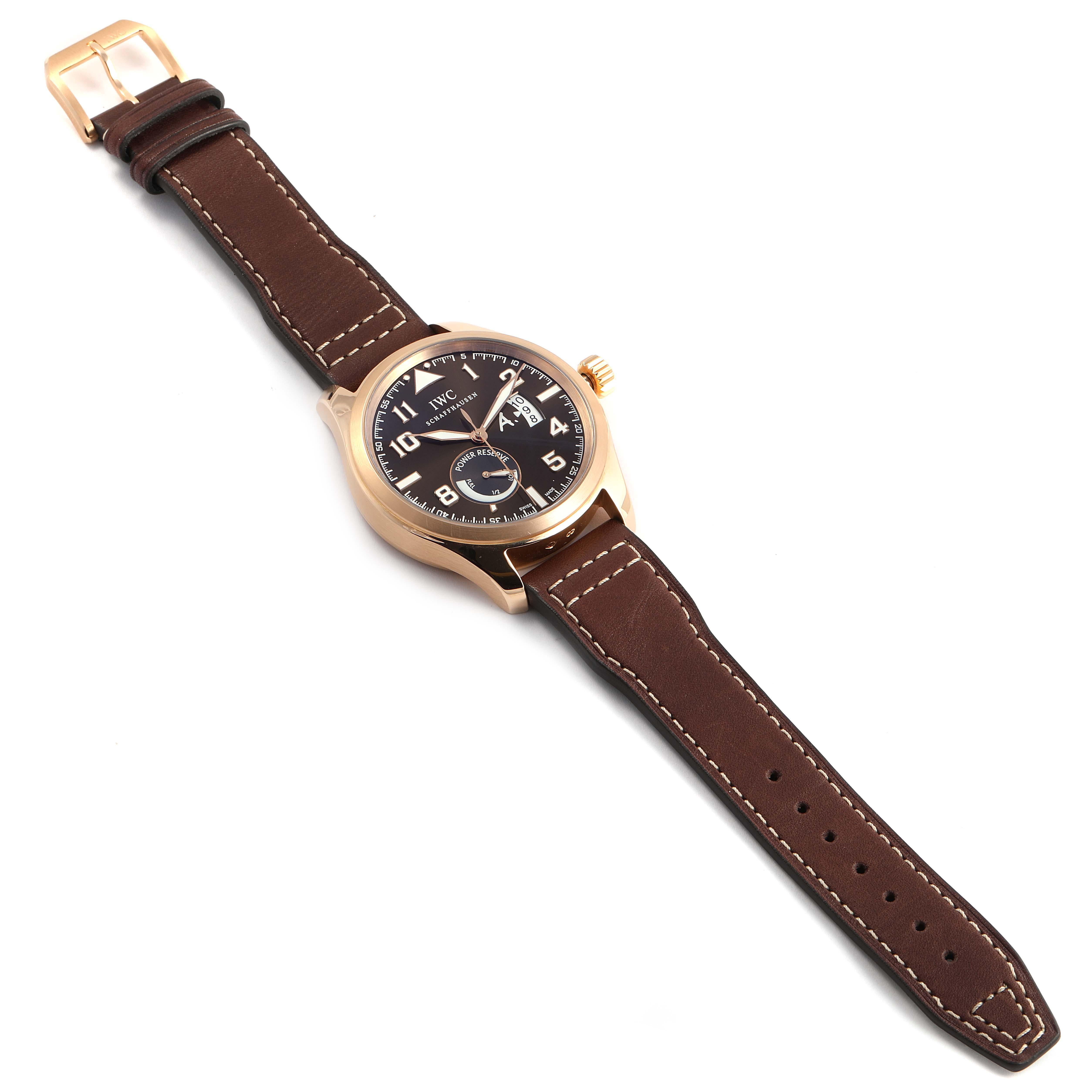 IWC Pilot Saint Exupery: Roségold-Uhr IW320103, limitierte Auflage im Angebot 5