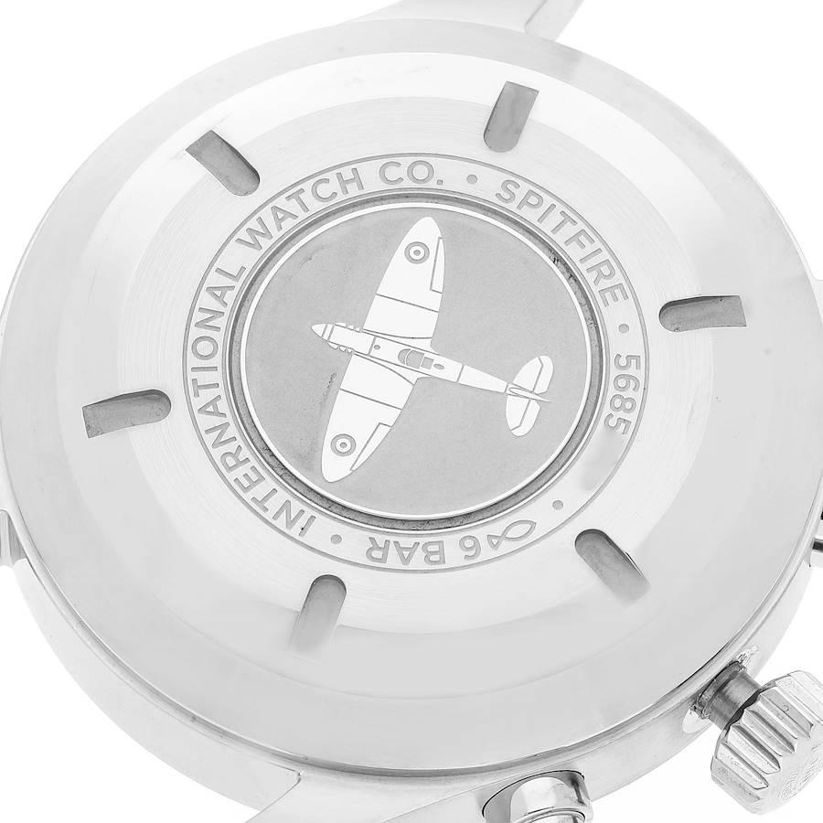 IWC Pilot Spitfire Automatic Chronograph Steel 43mm Mens Watch IW377719 Box Card In Excellent Condition In Atlanta, GA