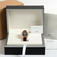 IWC 'Pilot' Spitfire Chronograph, 18k Rose Gold, Complete Set, Outstanding
