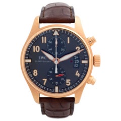 Used IWC 'Pilot' Spitfire Chronograph, 18k Rose Gold, Complete Set, Outstanding