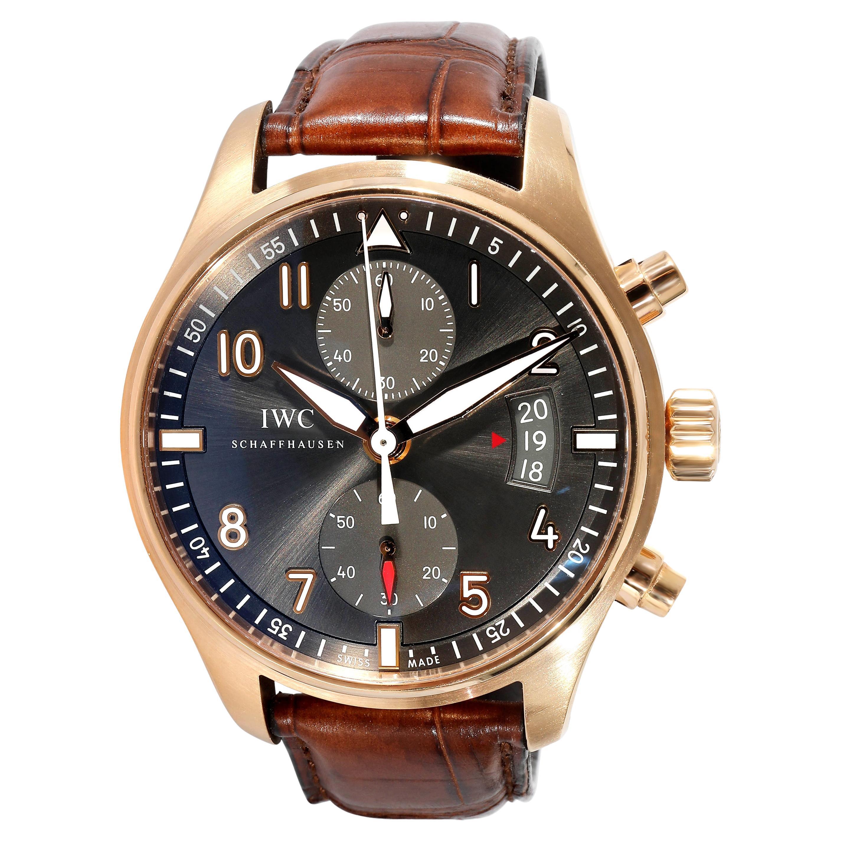 IWC Montre Pilot Spitfire en or rose 18 carats pour hommes IW387803 en vente