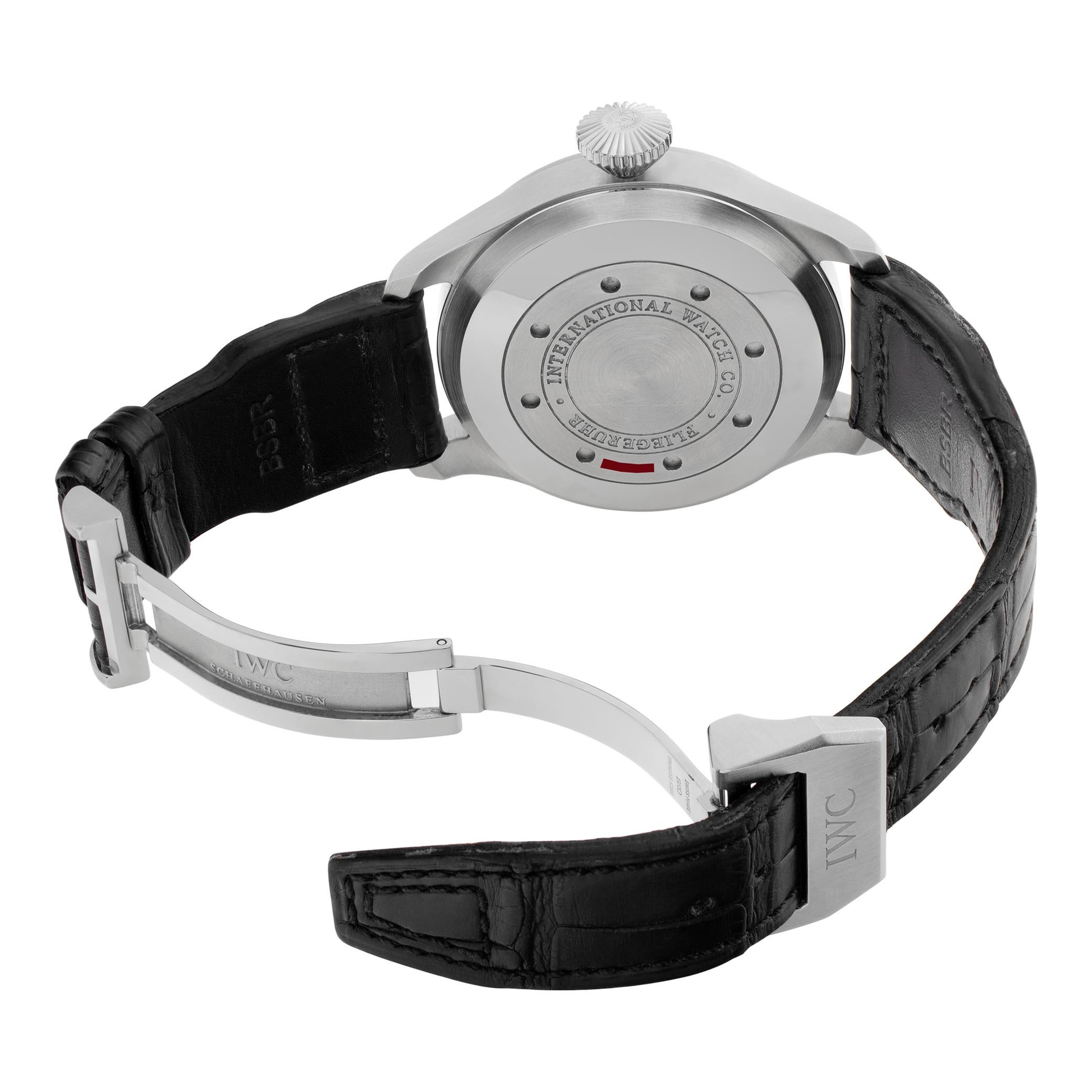 Women's or Men's IWC Pilot stainless steel Automatic Wristwatch Ref IW500401