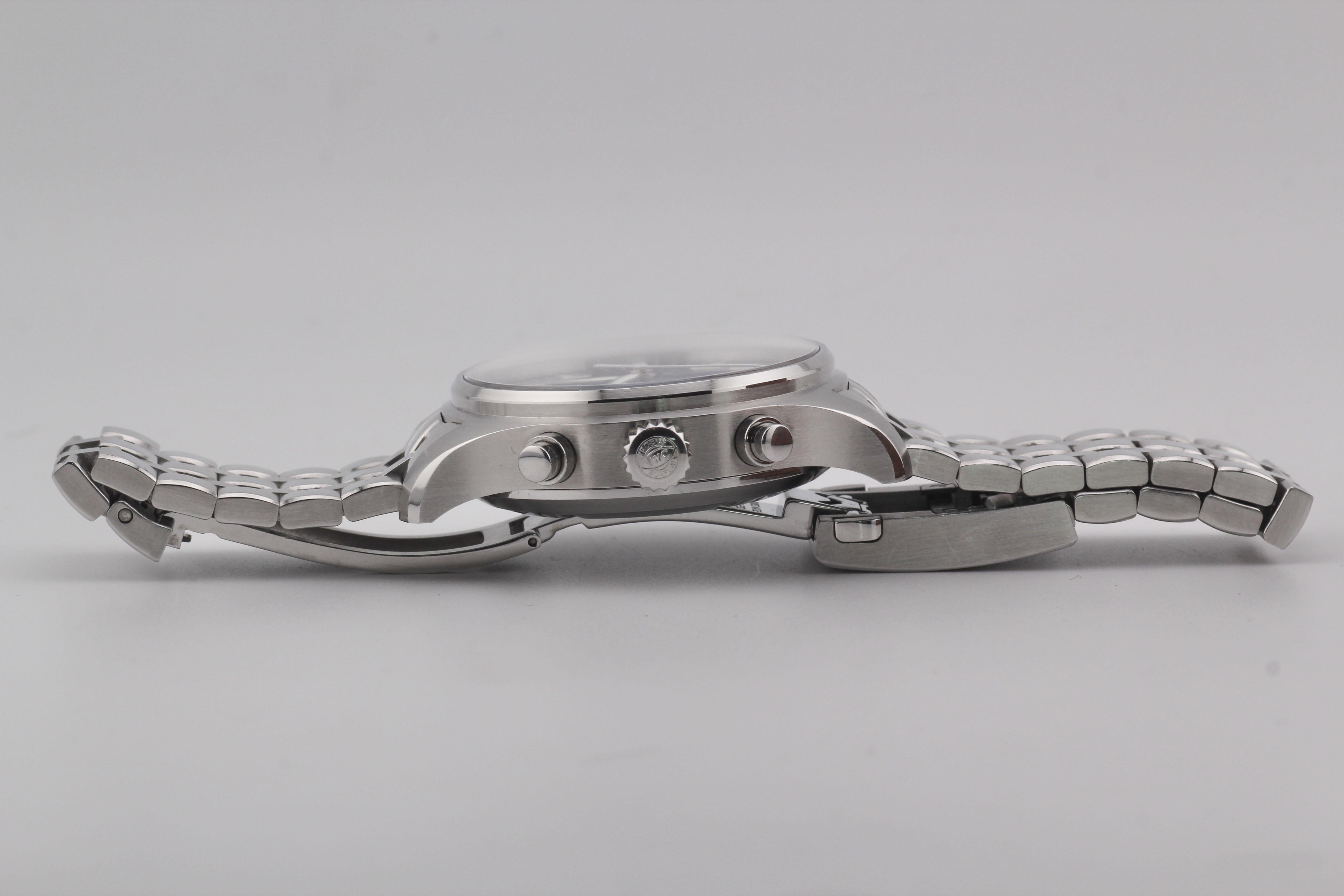 Reloj IWC Pilot Cronógrafo de acero Le Petit Prince Esfera azul 43 mm B&P IW377714 2