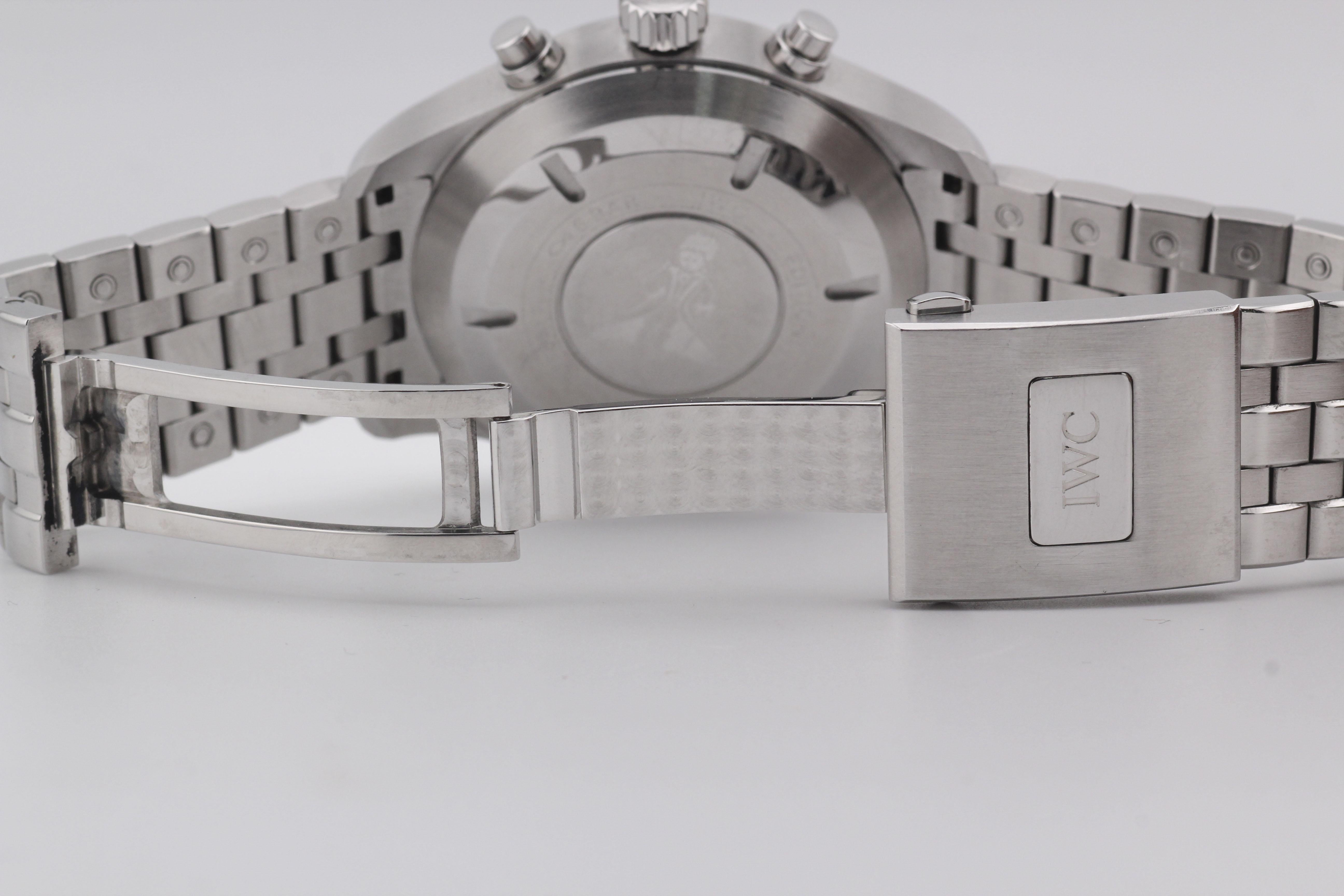 Reloj IWC Pilot Cronógrafo de acero Le Petit Prince Esfera azul 43 mm B&P IW377714 5