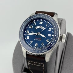 IWC Pilot Timezoner Le Petit Prince IW395503 46mm Blue Dial Steel Box Paper