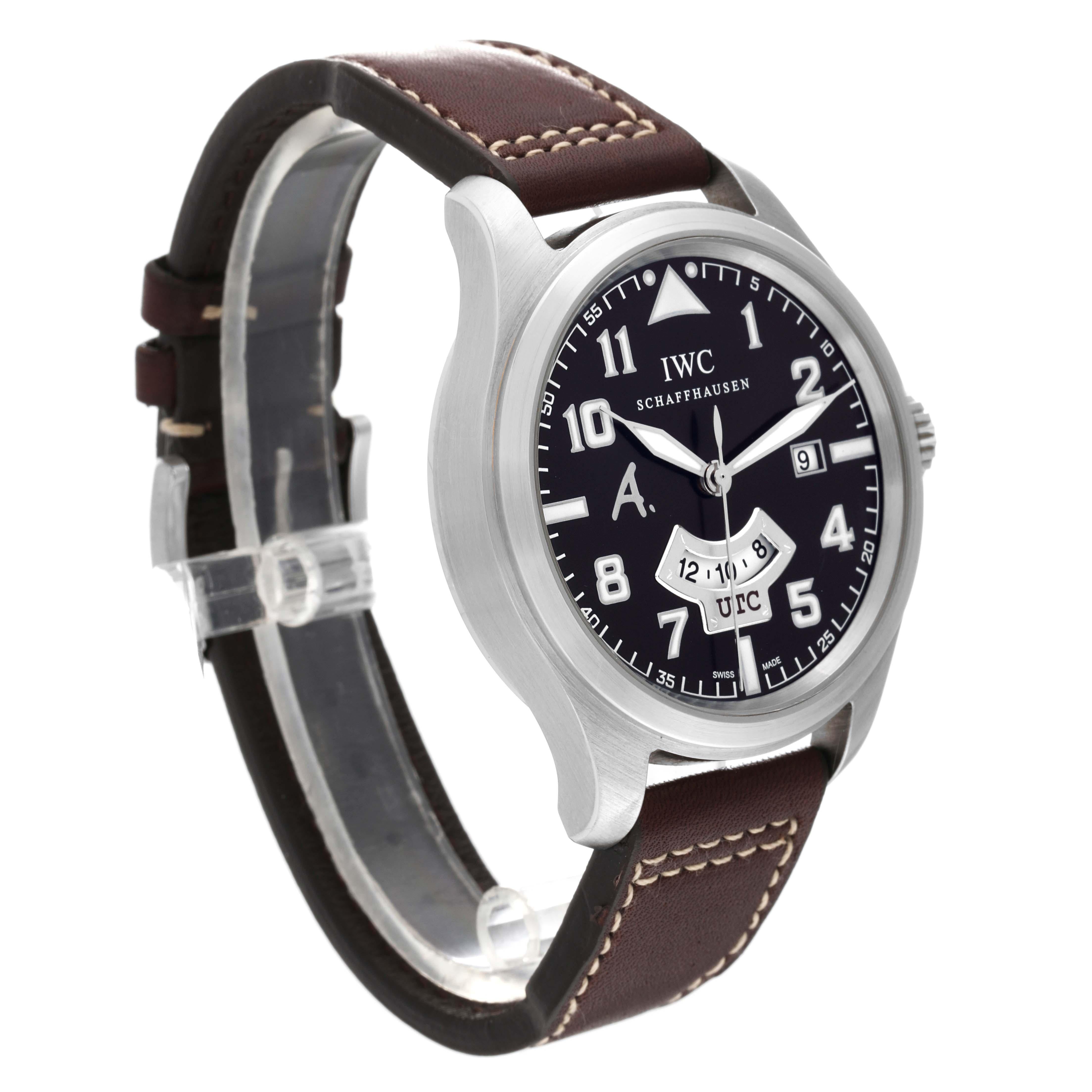 Men's IWC Pilot UTC Antoine de Saint Exupery Limited Edition Steel Mens Watch IW326104 For Sale