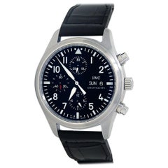 Used IWC Pilot’s Chronograph Stainless Steel Men's Watch Automatic IW377709