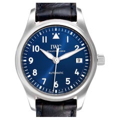 IWC Pilots Midsize Blaues Zifferblatt Automatik Herrenuhr IW324008 Ungetragen