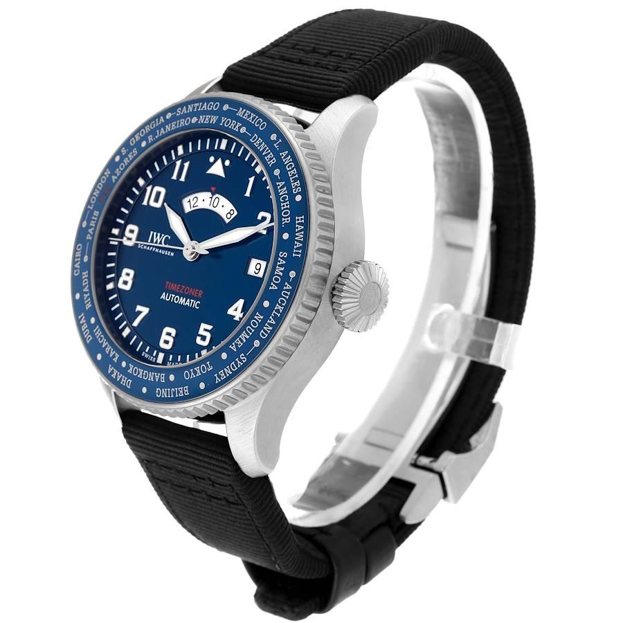  Montre pour hommes IWC Pilots Timezoner Le Petit Prince en acier avec carte boîte IW395503 Pour hommes 