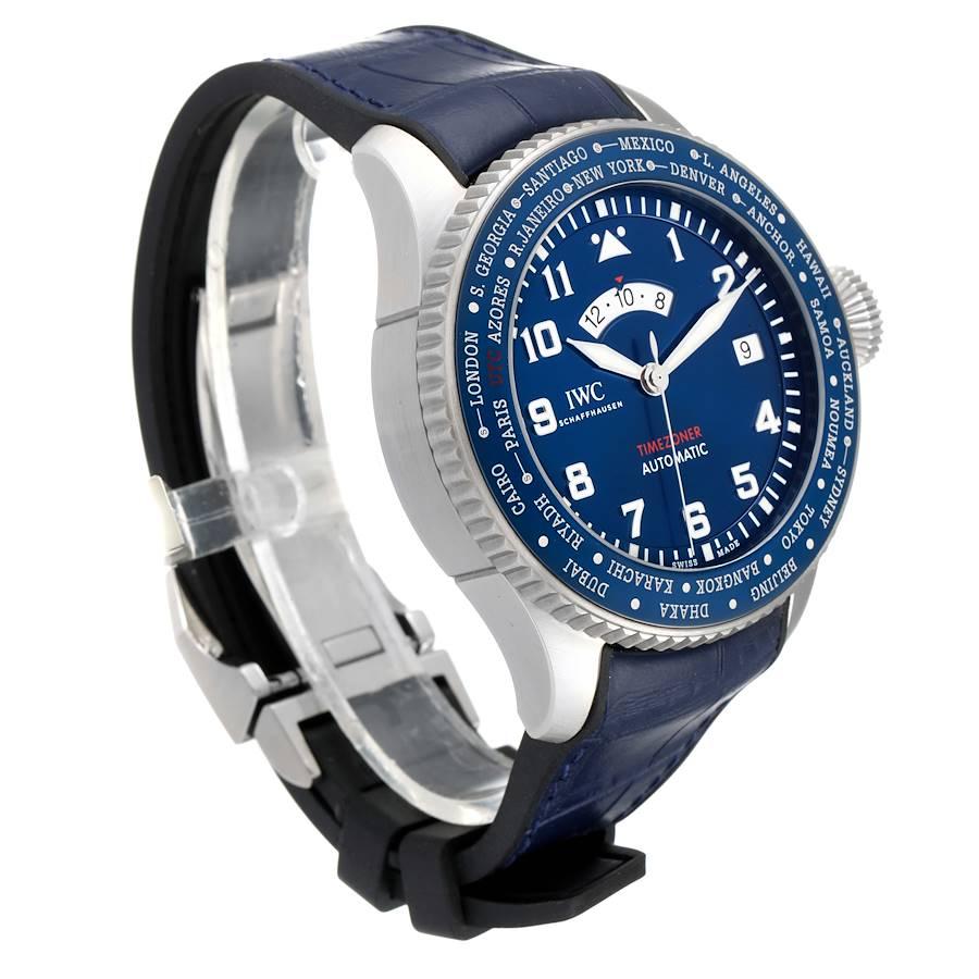 IWC Pilots Timezoner Le Petit Prince Stahl-Herrenuhr IW395503 Ungetragen im Zustand „Hervorragend“ in Atlanta, GA