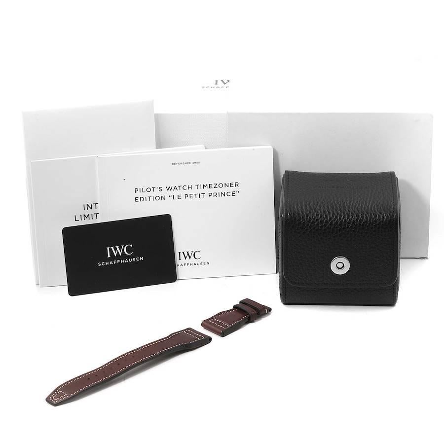 IWC Pilots Timezoner Le Petit Prince Stahl-Herrenuhr IW395503 Ungetragen 6