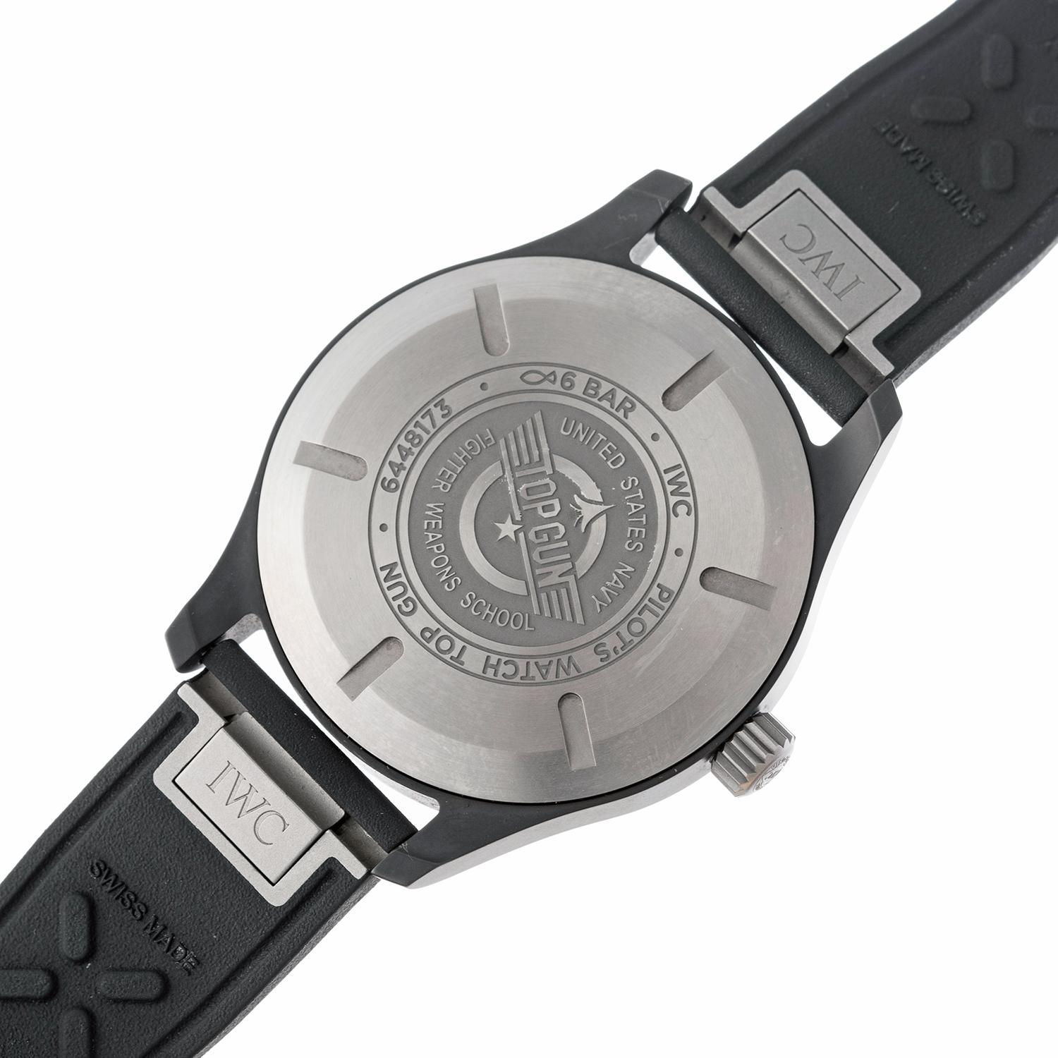 IWC Big Pilot's Watch 43 TOP GUN Keramik Ref. IW329801 im Zustand „Hervorragend“ im Angebot in Palm Beach, FL