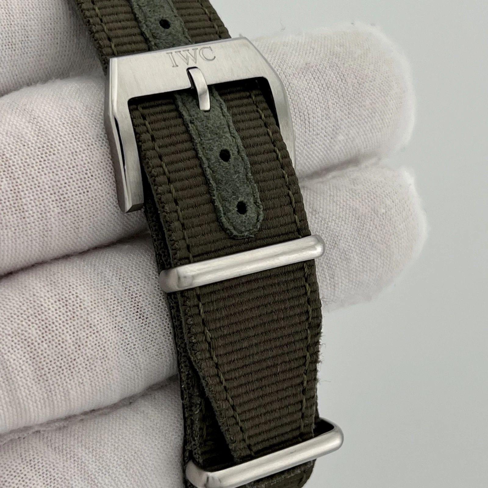 Style Number: IW371709



Serial: 316****



Year: 2006

 

Model: IWC Pilot Chronograph - Antoine De Saint Exupery Special Edition

 

Case Material: Stainless Steel 

 

Band: Fabric Strap

 

Bezel: Stainless Steel 

 

Dial: Dark Brown/Bronze 

