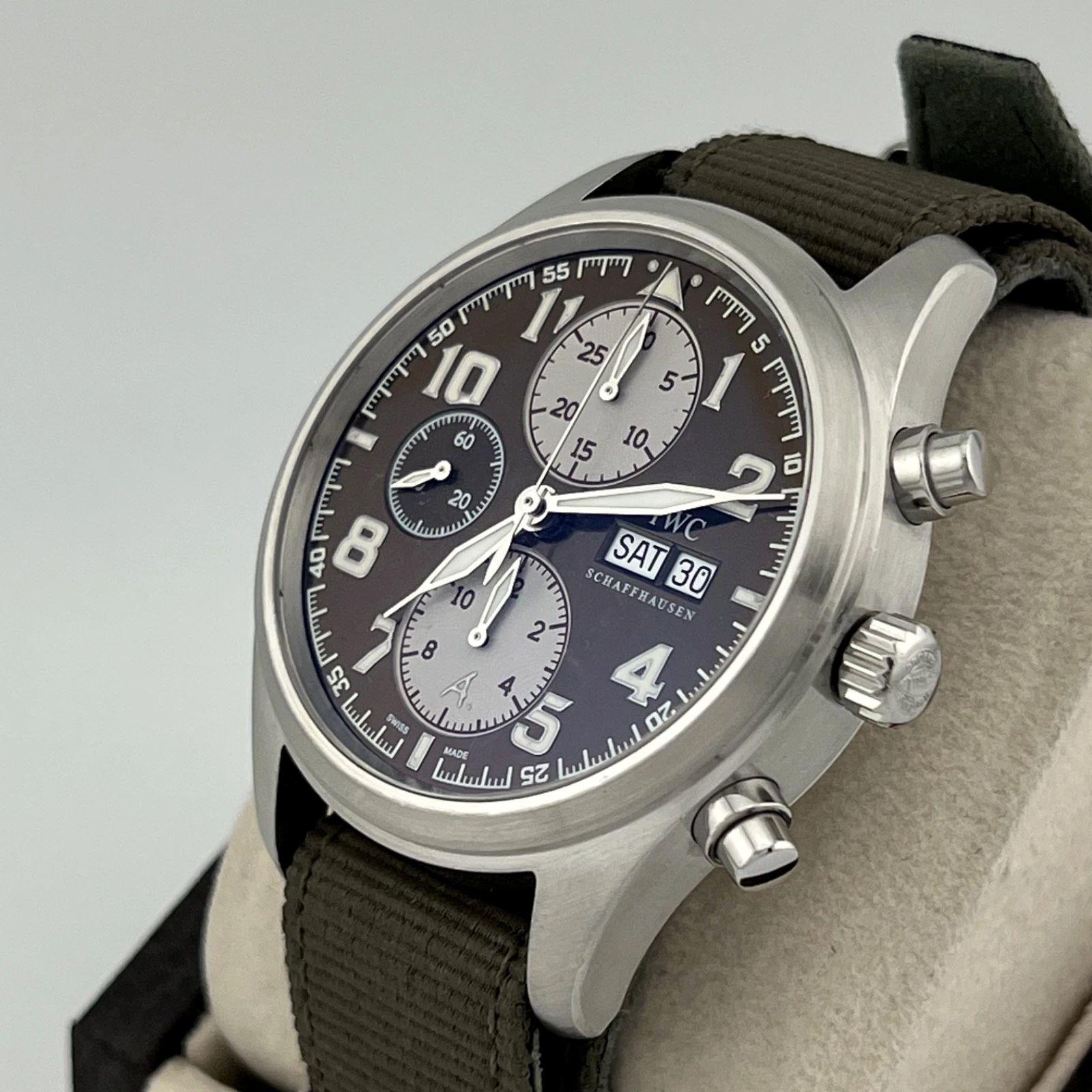 Men's IWC Pilots Watch Antoine De Saint Exupery Special Edition IW371709 42mm Steel For Sale