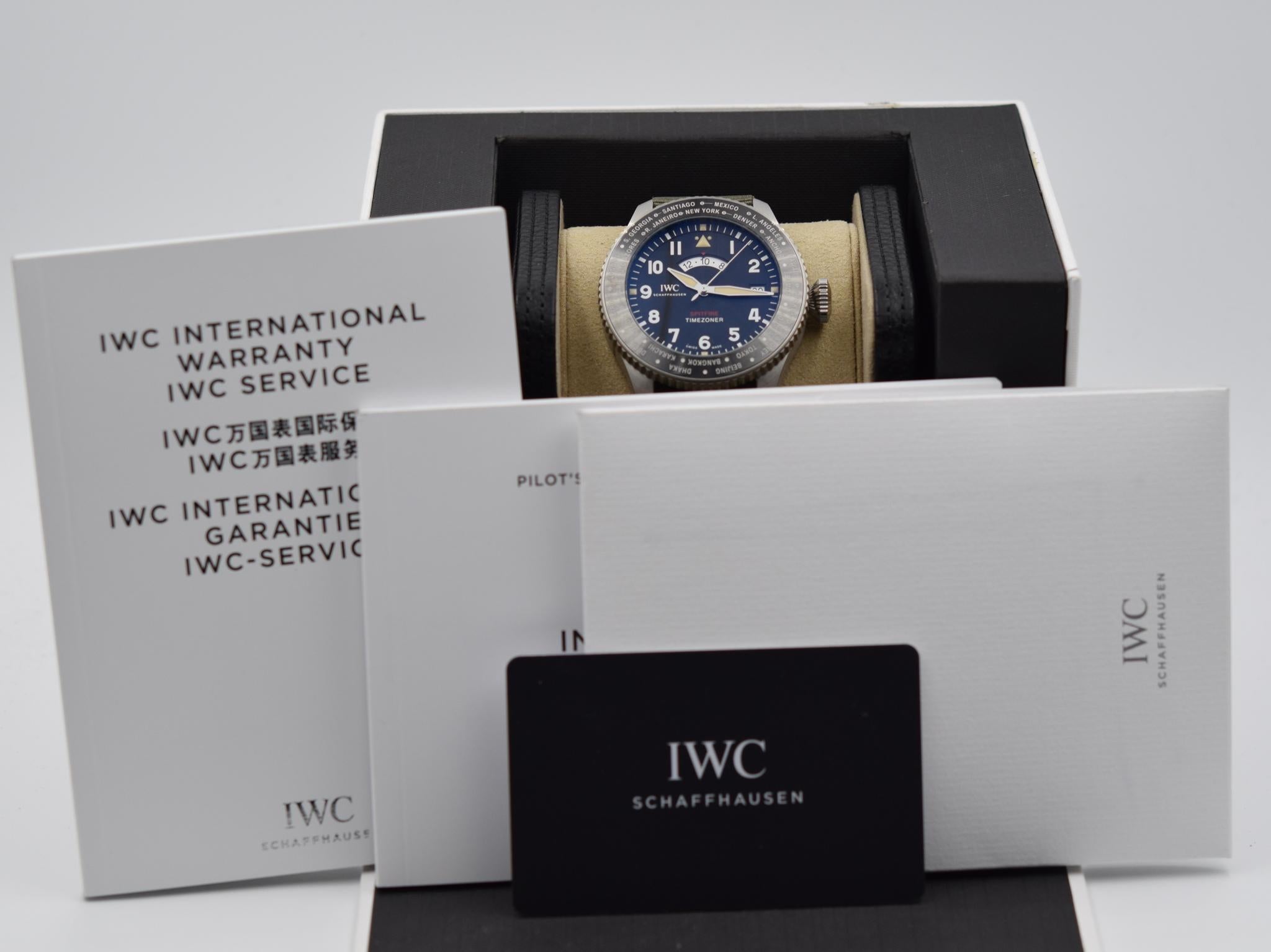 Men's IWC Pilot's Watch Timezoner IW395501 