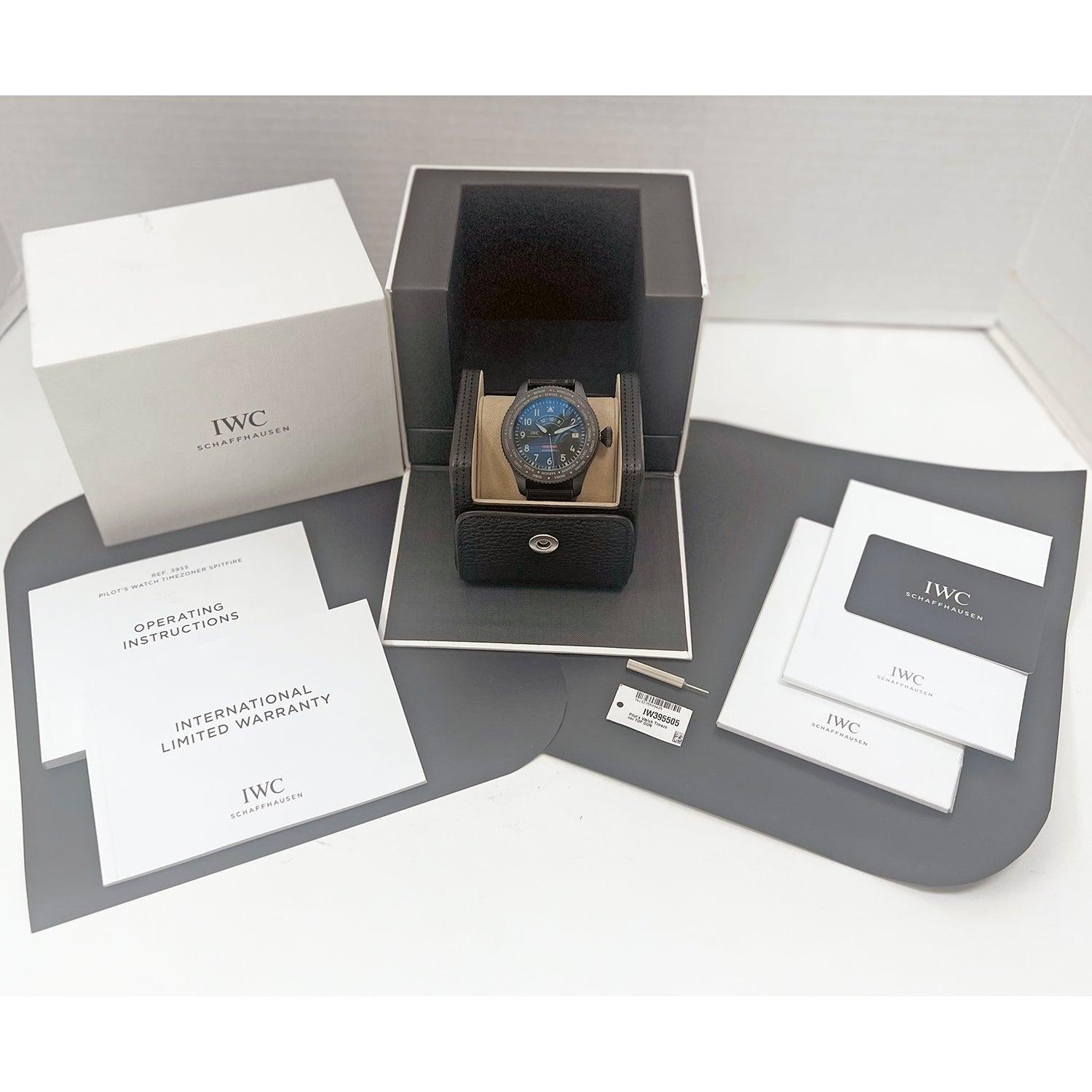 Men's IWC Pilot's Watch Timezoner TOP GUN Ceratanium Ref. IW395505 For Sale