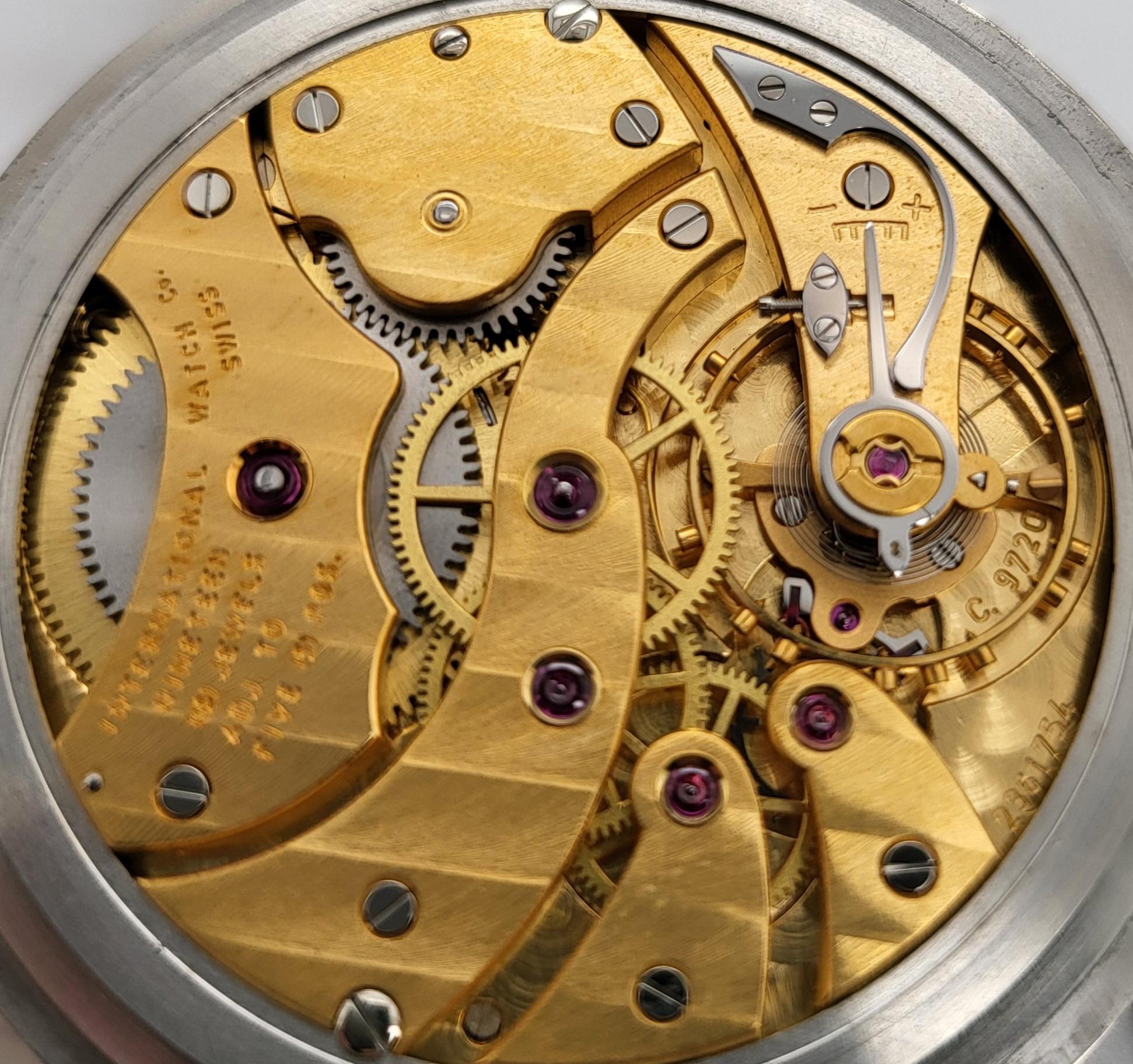 IWC Taschenuhr Stahl Kaliber 9720 3