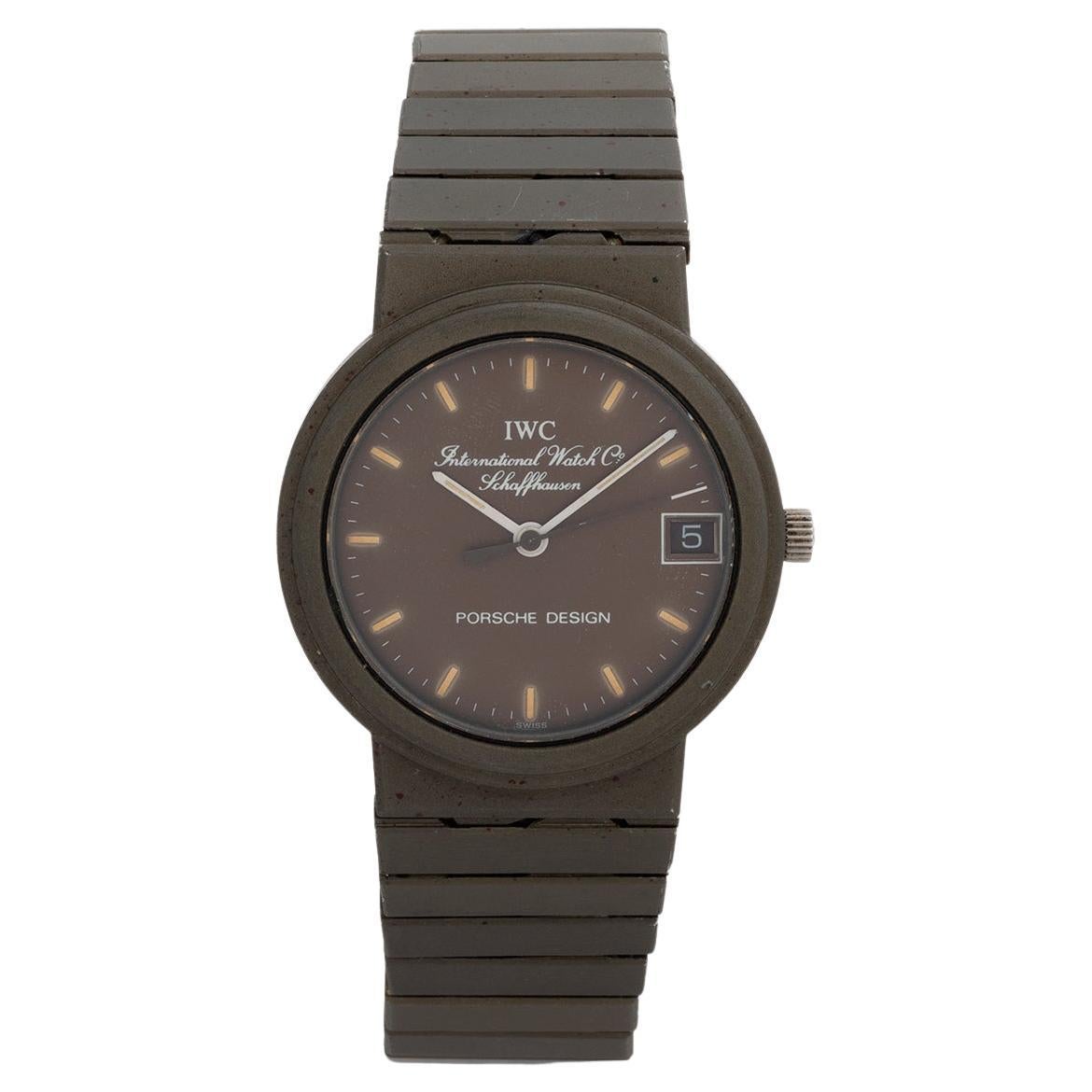 IWC Porsche Design Ref 3317 Wristwatch. 32mm Titanium Case, Quartz, Year c1985
