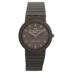 IWC Porsche Design Ref 3317 Wristwatch. 32mm Titanium Case, Quartz, Year c1985