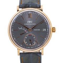 IWC Portfino IW510104 18kRose Gold Eight Days Manual Mens Watch with Paper