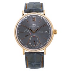 IWC Portfino IW510104 18kRose Gold Eight Days Manual Mens Watch with Paper