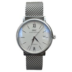 Iwc Portofino Automatic 40mm Watch Milanaise Mesh Bracelet Ref. Iw356505 B&p