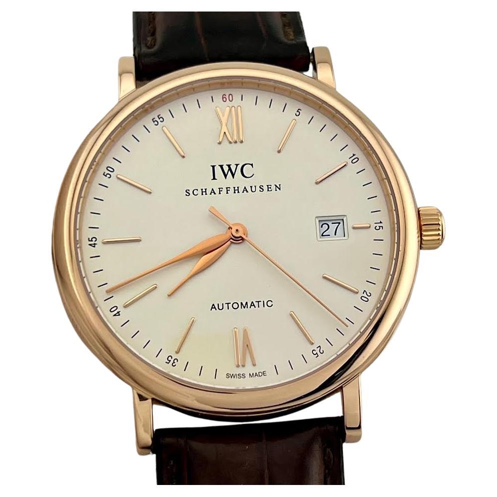 IWC Portofino Automatico IW356504 40 mm Oro rosa 18 carati Scatola di cuoio