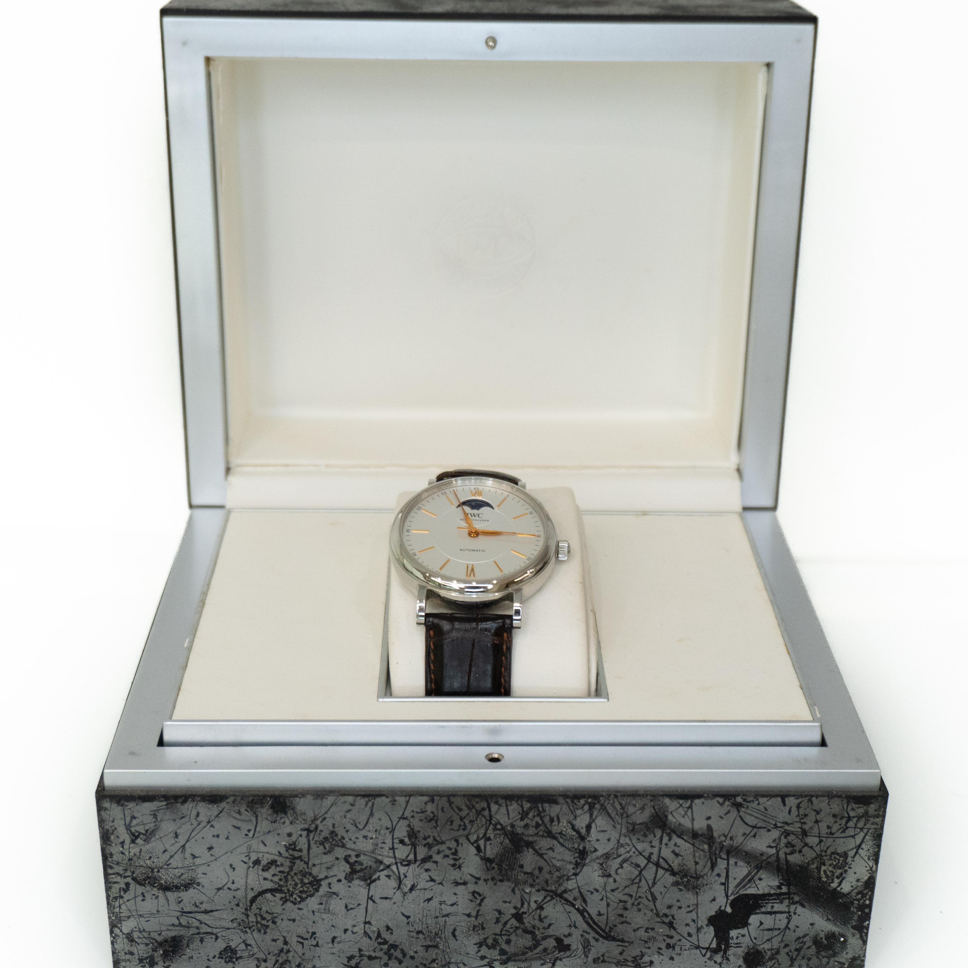 IWC Portofino phase de lune automatique en vente 4