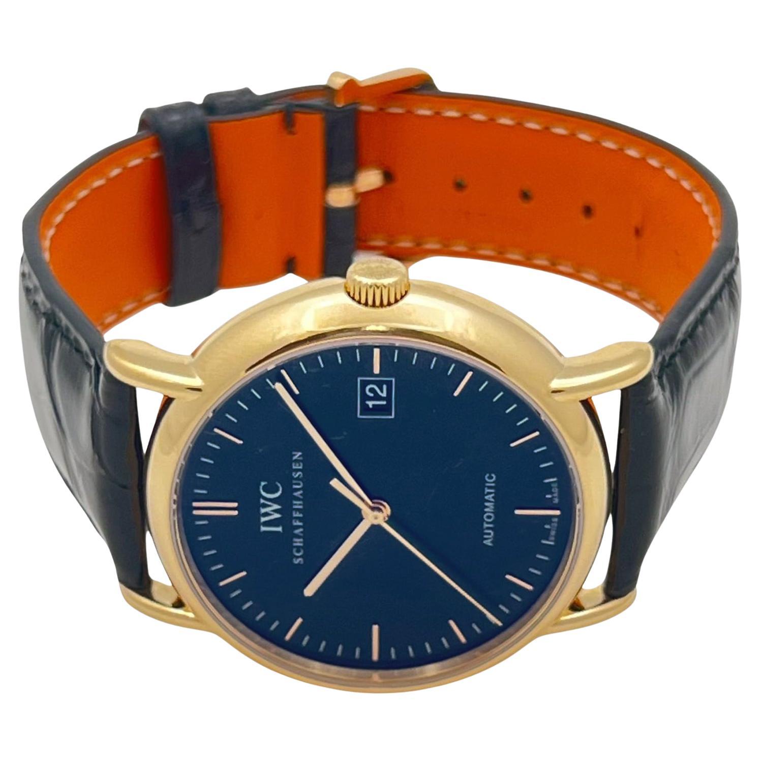 Women's or Men's IWC Portofino Automatic Rose Gold Wristwatch Ref. IW353320 For Sale