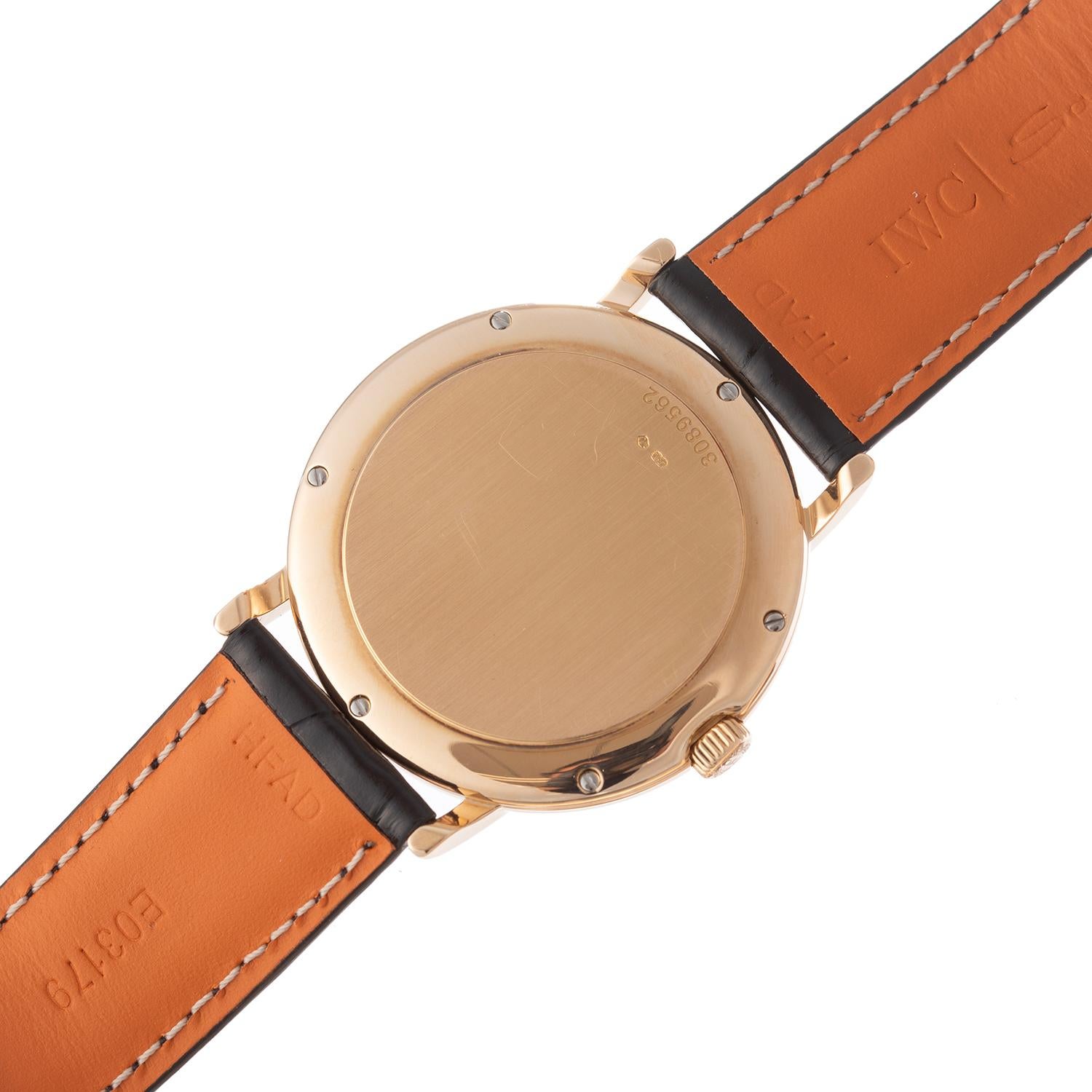 IWC Portofino Automatic Rose Gold Wristwatch Ref. IW353320 In Excellent Condition For Sale In Palm Beach, FL