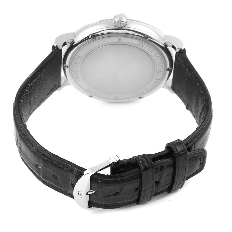 Men's IWC Portofino Black Dial Automatic Steel Mens Watch IW356502
