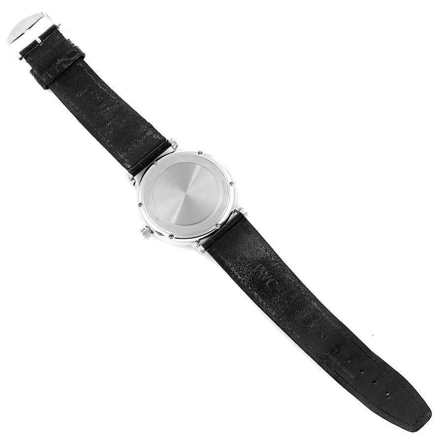 IWC Portofino Black Dial Automatic Steel Mens Watch IW356502 2