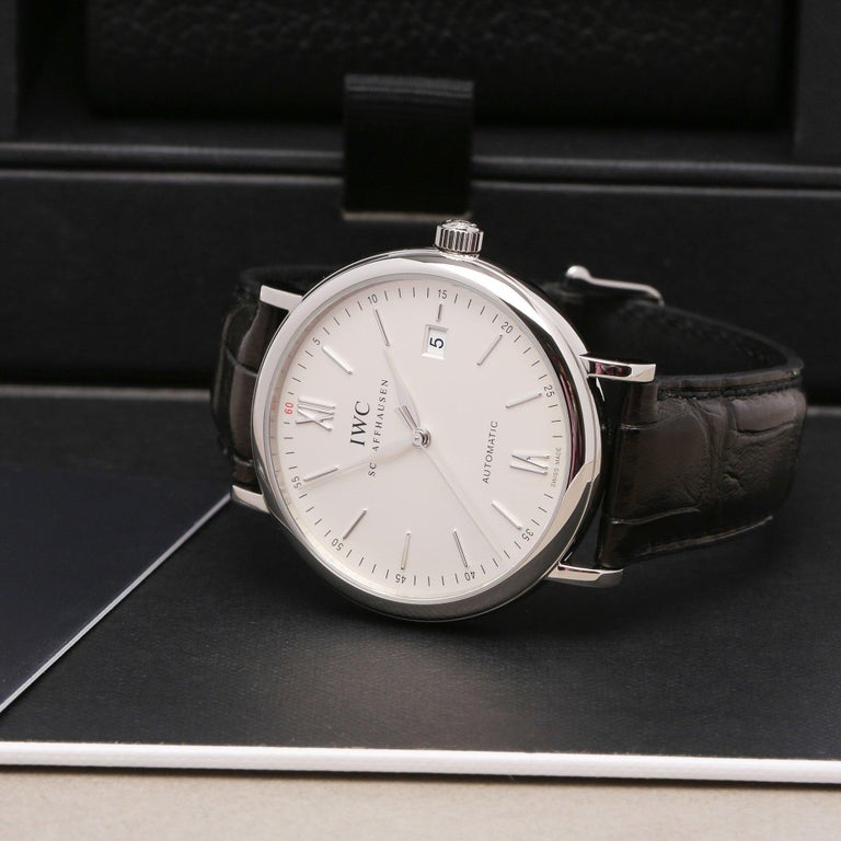 Iwc Portofino Iw Men S Stainless Steel Watch For Sale At 1stdibs