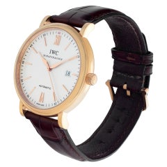 IWC Portofino iw356504 in rose gold with a Silver dial 40mm Automatic watch